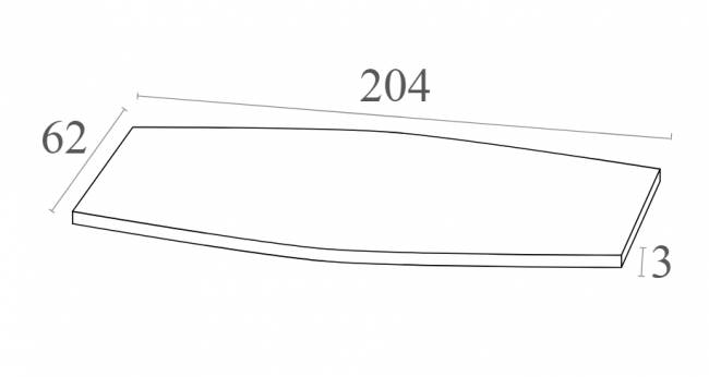 Матрас для шезлонга Slim светло-коричневый 2040х620х30 мм