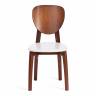 Стул Диамант/Diamante жесткое сиденье (1шт.в упаковке) бук, 42х42х85см, коричневый/белый коричневый бук