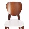 Стул Диамант/Diamante жесткое сиденье (1шт.в упаковке) бук, 42х42х85см, коричневый/белый коричневый бук