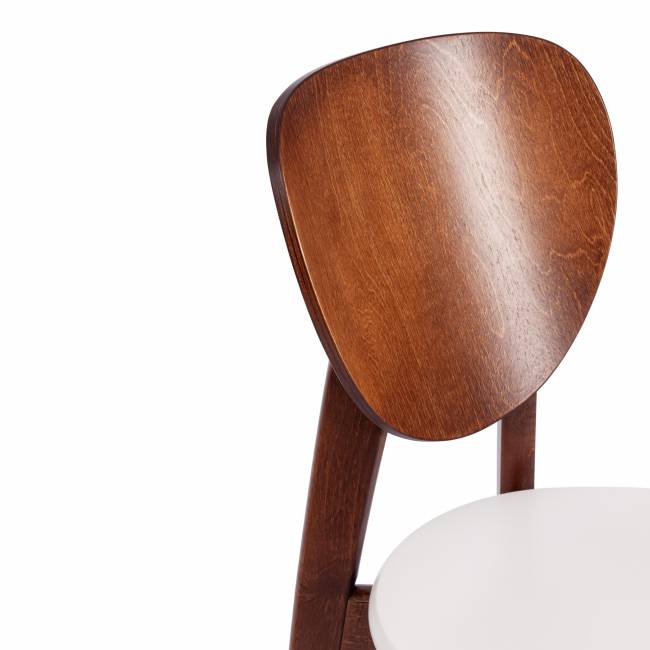 Стул Диамант/Diamante жесткое сиденье (1шт.в упаковке) бук, 42х42х85см, коричневый/белый коричневый бук