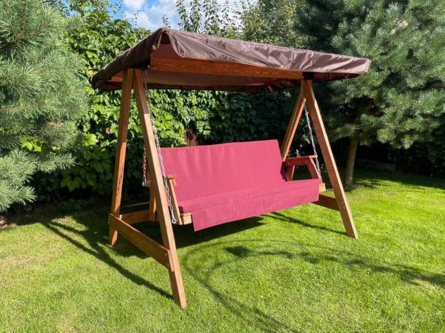 Матрас Бордовый для деревянных качелей СЕЛЕНА Матрас Бордовый для деревянных качелей СЕЛЕНА