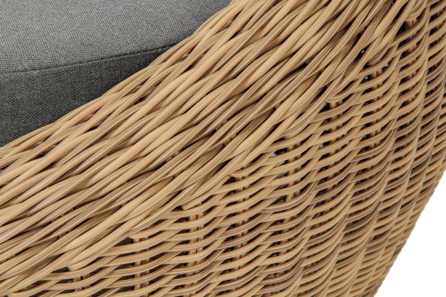 "Барселона" диван из искусственного ротанга трехместный, цвет соломенный