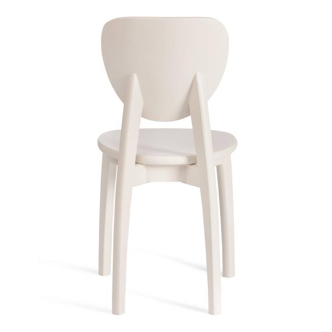 Стул Диамант/Diamante жесткое сиденье (1шт.в упаковке) бук, 42х42х85см, айвори вайт белый бук