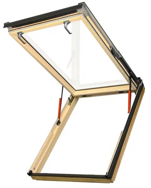 Мансардное эвакуационное окно FEP P2 с подвесным типом открывания Мансардное эвакуационное окно FEP P2 с подвесным типом открывания