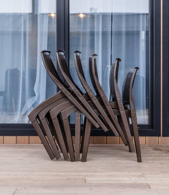 6 стульв JULY коричневые