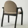 Стул-кресло Джуно 2.0 чёрный/бежевый