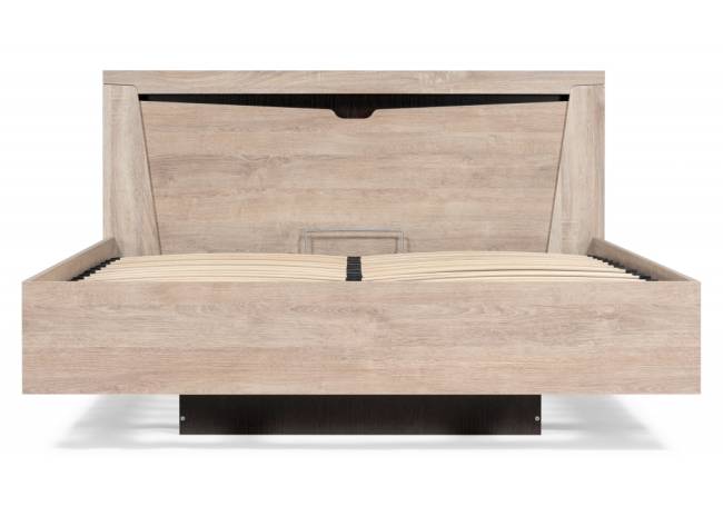 Кровать Магантия 140х200 сПМ парящая дуб баррик