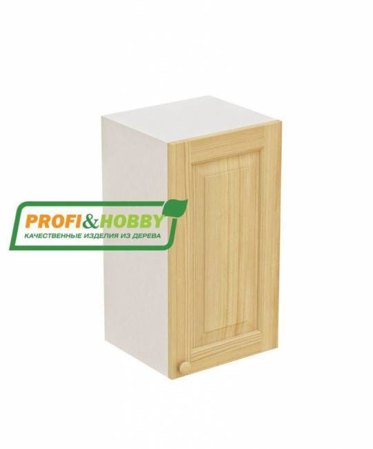 Шкаф навесной 400х340х720 + фасад сосна бесцветный лак