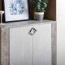 Комод с дверками с зеркалом Амели Моби цвет шёлковый камень/бетон чикаго беж