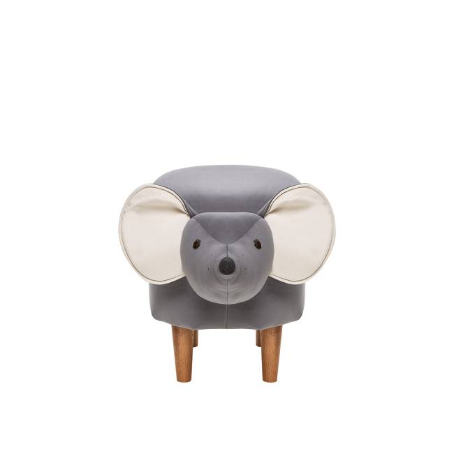 Пуф Leset Мышка V32 серый, компаньон V01 белый Бук Пуф Leset Мышка V32 серый, компаньон V01 белый Бук