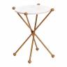 Столик кофейный Secret De Maison TRIXY ( mod. 19993 ) алюминиевый сплав/мрамор, 48*48*56 см, золотой/gold