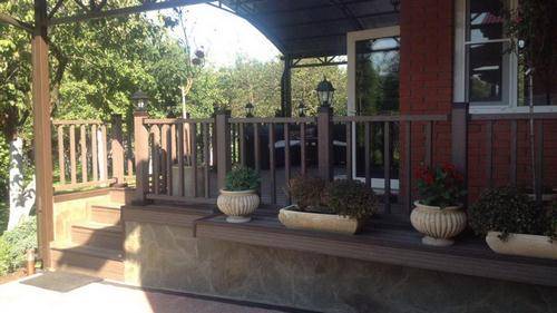 Ограждения Holzhof WoodStyle с тиснением "под дерево", венге (комплект в коробке)	