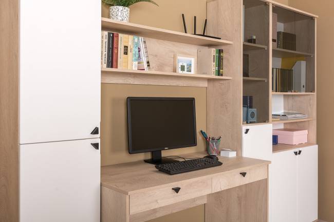 Полка Бостон 09.132 цвет дуб эндгрейн элегантный