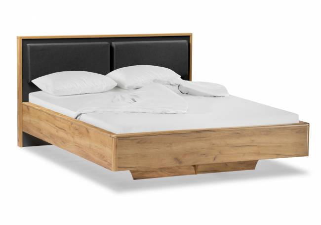 Кровать Клауд 140х200 парящая дуб крафт золотой / антрацит