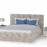 Кровать 1600 с подъёмным ортопедическим основанием и двумя тумбочками Амели 11.31 цвет шёлковый камень/бетон чикаго беж
