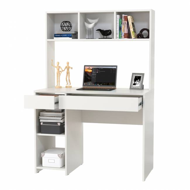 Стол компьютерный Комфорт 12.77F цвет белый шагрень