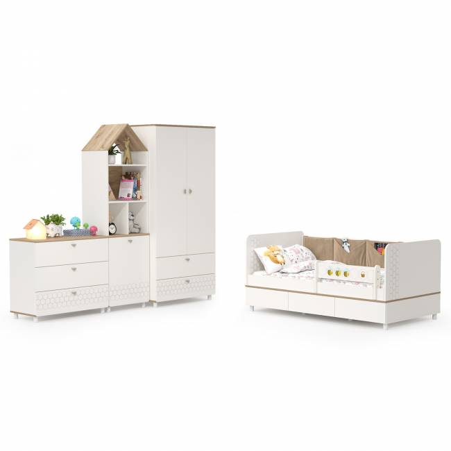 Мебель для детской комнаты Эйп № 1 цвет белый/дуб белый