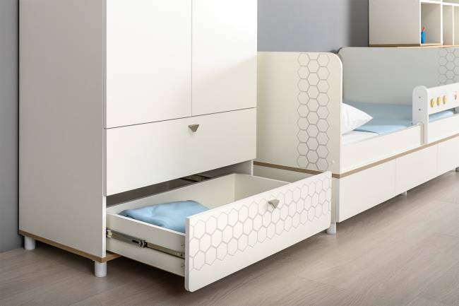 Мебель для детской комнаты Эйп № 1 цвет белый/дуб белый