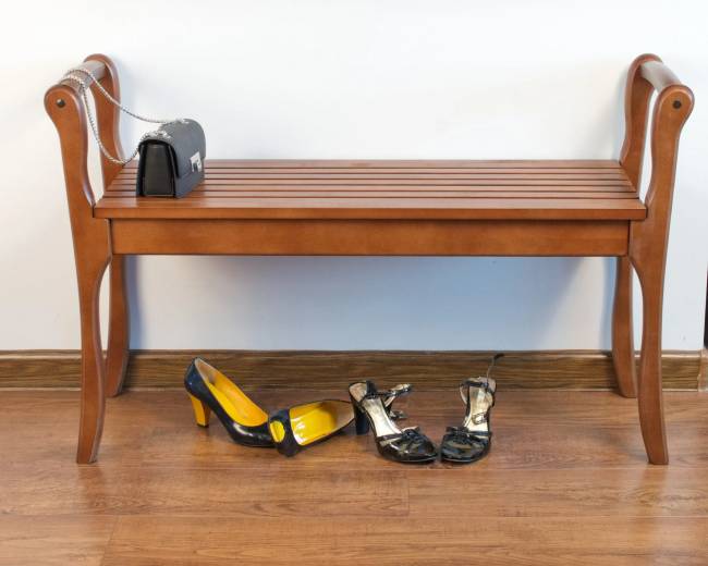 Банкетка с подлокотниками Лулу, орех