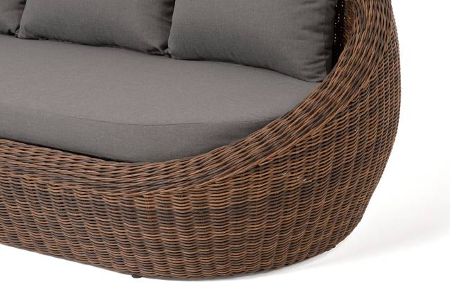 "Барселона" диван из искусственного ротанга трехместный, цвет коричневый "Барселона" диван из искусственного ротанга трехместный, цвет коричневый