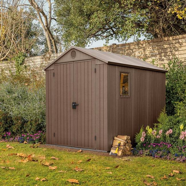 Сарай "Дарвин 6х8" (размеры 183 х 244 см), коричневый