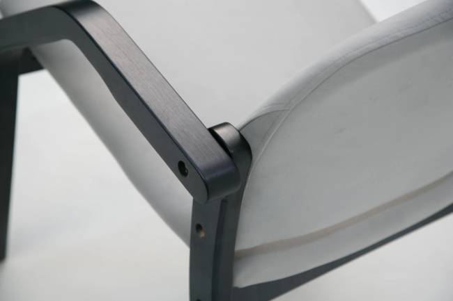 Стул-кресло Джуно 2.0 чёрное дерево/серый