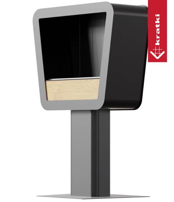 Биокамин напольный Kratki Prismo TUV