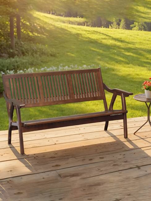 Диван-скамья Массив решетка, каркас орех