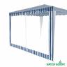 Стенка для садового тента Green Glade 4140 1,95х2,95м полиэстер с москитной сеткой синяя (20)