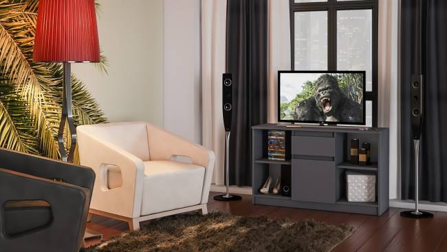 Тумба ТВ Мори МТВ1204.1 цвет графит