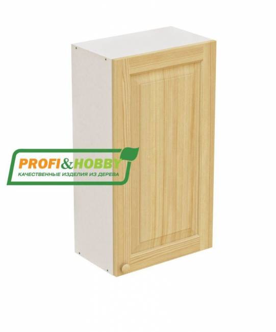 Шкаф навесной 500х340х960 + фасад сосна бесцветный лак