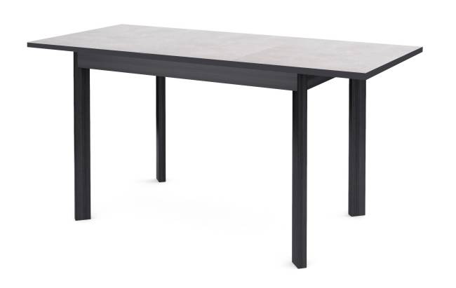 Стол DikLine L110 хромикс белый/ опоры черные