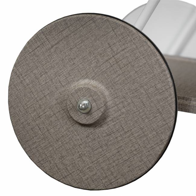 Стол сервировочный Новум белый/белый/текстиль темный Стол сервировочный Новум белый/белый/текстиль темный