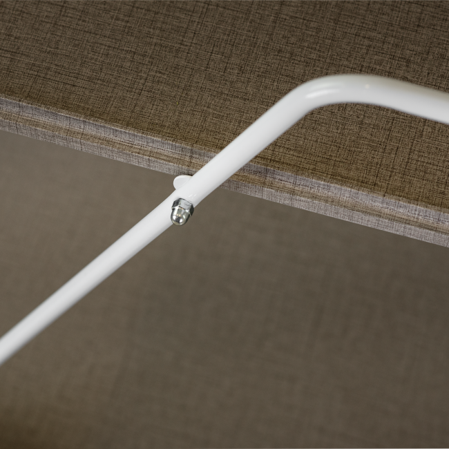 Стол сервировочный Новум белый/белый/текстиль темный Стол сервировочный Новум белый/белый/текстиль темный