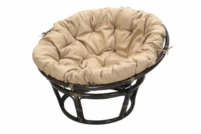 Кресло для отдыха Папасан  коньячный коньячный, бежевый