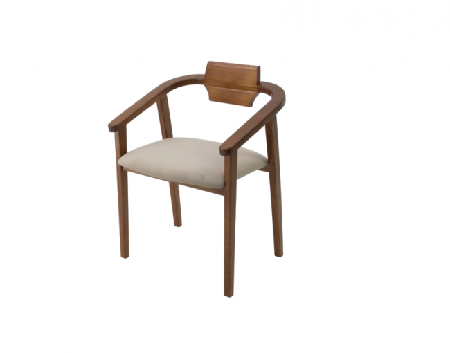 Стул-кресло Челси ПМ орех бежевый