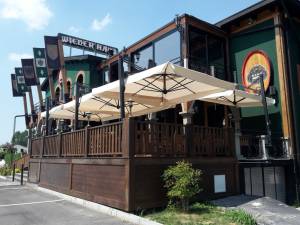 Зонт профессиональный 3х3 м Galileo Dark антрацит, слоновая кость 3000х3000 мм