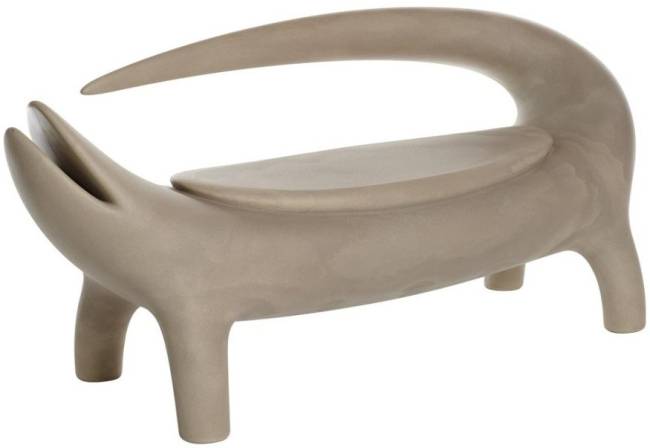 Диван из биопластика Big Kroko Special песок Сахары 1670х630х750 мм