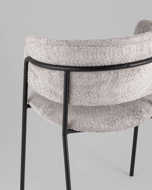 Кресло Нэлли New, букле светло-серый