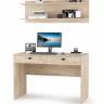 Стол с полкой Бостон цвет дуб эндгрейн элегантный