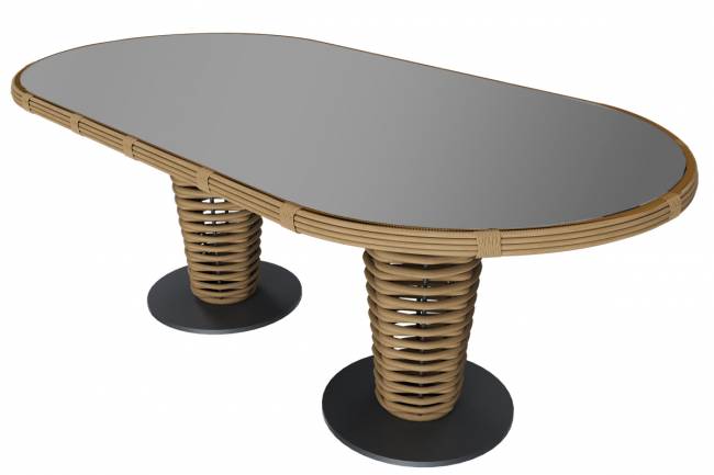 MOKKA МАЙОРКА / MAJORCA стол обеденный, цвет соломенный