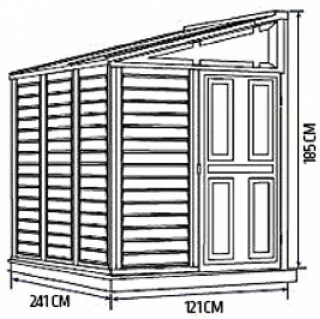 Пластиковый сарай SideMade Пластиковый сарай SideMade