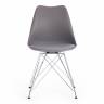 Стул Тулип Айрон Чаир/Tulip Iron Chair (мод.EC-123) металл/пластик, 54,5х48х83,5см, серый (Комплект из 4 шт.) серый металл/пластик