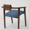 Стул-кресло Челси ПМ орех синий