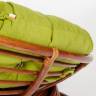 Кресло-качалка Папасан/Papasan (W 23/01 B) /с подушкой/ 115х78х104см, пекан орех, флок олива, 23 Pecan (орех)