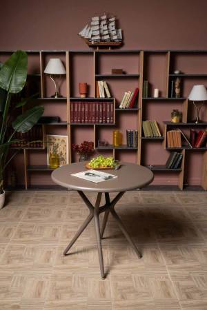 Пластиковый стол TOM в цвете капучино