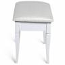 Банкетка Ретро М с ящиком белый, ткань экокожа белый