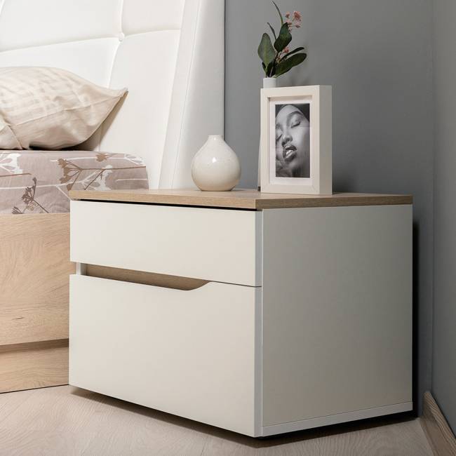 Муссон Спальня № 16 цвет белый/дуб эндгрейн элегантный, ортопед