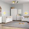 Мебель для детской комнаты с кроватями для двоих детей Эйп цвет белый/дуб белый