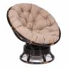 Кресло-качалка Папасан/Papasan (W 23/01 B) /с подушкой/ 115х78х104см, античный черно-коричневый, экошерсть коричневый, 1811-5 Antique brown (античный черно-коричневый) Кресло-качалка Папасан/Papasan (W 23/01 B) /с подушкой/ 115х78х104см, античный черно-коричневый, экошерсть коричневый, 1811-5 Antique brown (античный черно-коричневый)